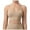 Beige, variant on Aura Lane Women’s Ribbed Crisscross Back Yoga Sports Bra – Racerback Medium Impact Fitness Bra with Strappy Design for Running & Gym Black M