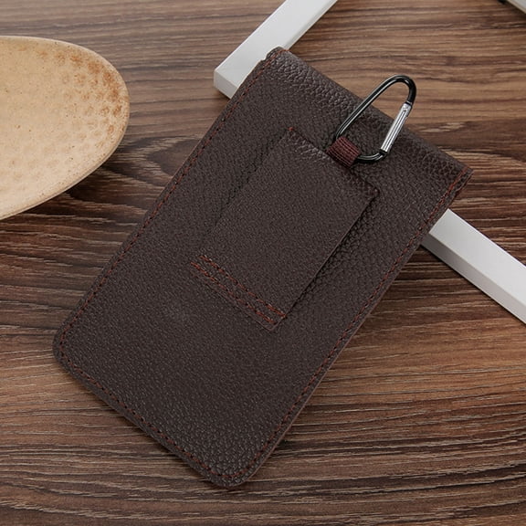 ETEREAUTY Coffee Waist Bag with Hasp, Cellphone Pouch for Outdoor Storage and Travel Convenience