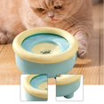 thumbnail image 1 of Comedero de agua lenta, bebedero lento, dispensador de agua para mascotas, cuenco para mascotas, para viajes por carretera, gatos de interior y perros Azul Amarillo, 1 of 7