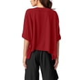 thumbnail image 3 of Oversized T-Shirts Womens Cropped Casual Short Sleeve Loose Fit Tee Tops, 3 of 5