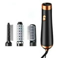 thumbnail image 2 of Blueek 3-in-1 Hot Aired Curling Combo, for Styling And Frizz Control, Negative Ionic Blow Hair Dryer Brush Volumizer, 3 Detachable Auto-Rotating Curling Brush (Black)(1#), 2 of 9