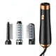 thumbnail image 2 of Combo rizador de aire caliente 3 en 1 para peinar y controlar el frizz, cepillo secador de pelo con iones negativos, voluminizador, 3 cepillos rizadores giratorios automáticos desmontables (negro)., 2 of 9