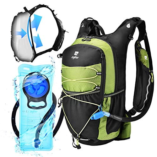 Bike Backpack Sports Water Backpack Waterproof Shoulder Bag for Running Cycling Climbing Trekking Travel Green