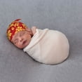 thumbnail image 6 of Picia Red Vintage Flowers Printed Preemie Hats for Baby Girls Cotton Premature Knot Hats Newborn Hospital Cap Warm Knot Beanie Nicu for Preemie Girls and Boys, 6 of 6