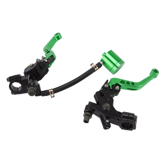 Motorcycle Lever, 1 Pair Aluminium Alloy Rustproof Nonfading Strong Brake Lever Comfortable Feel For 22mm/0.87in Handlebar Green