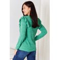 thumbnail image 3 of Double Take Ruffle Shoulder Long Sleeve T-Shirt, 3 of 10