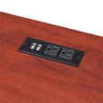 thumbnail image 4 of Pemberly Row Trestle Desk w/ Charging Station in Cherry Wood Finish w/ Shelves, 4 of 7