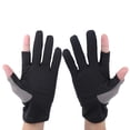thumbnail image 1 of Guantes de pesca, guantes de pesca de 2 cortes, antideslizantes, finos, transpirables, integración sin costuras, 1 of 14