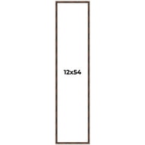 12x54 Frame Brown Bamboo with Dark Coffee/Walnut Finish | Solid Wood Picture Frame Width 0.75