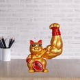 thumbnail image 2 of Esculturas Fortune Feng Shui Gato Decoración de Dorado 1 Gloria  Figurilla de gato, 2 of 9