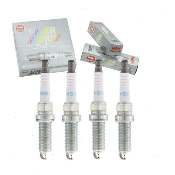 4 pc NGK Laser Iridium Spark Plugs compatible with Nissan Rogue 2.0L L4 2017-2019