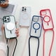 thumbnail image 2 of Crossbody Lanyard Strap MagSafe Transparent Case For iPhone 15 Pro Max 14 13 Necklace Rope Magnetic Wireless Charge Hard Cover, 2 of 5