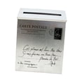 thumbnail image 2 of GUOOL Drop Box Large Capacity Decorative Newspaper Holder Box for Yard Gate Garden silvery, 2 of 9