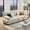 Light Coffee, variant on Demi Bonn Cloud Couch 2-Seater Sofa, Premium Chenille Upholstery, Comes with 2 Lumbar Pillows & 2 Throw Pillows, for Living Room, White