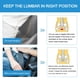 thumbnail image 2 of Almohada de soporte lumbar para asiento de automóvil - Versátil cojín de espuma viscoelástica para la parte inferior de la espalda, ergonómico aerodinámico, mejorado para aliviar el dolor de la parte JAMW Sencillez, 2 of 5