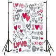 thumbnail image 3 of QLFSCXG Valentine'S Day Love Heart Photography Backdrop Vinyl Photo Background Prop Gift Home Furnishings, 3 of 3