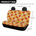thumbnail image 4 of Psesaysky Hibiscus Pineapple Full Wrap Rear Bench Car Seat Cover for Car Interior Automotive, Stretchy All Weather Back Seat Cover Protectors 2 Pack, 4 of 4