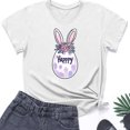 thumbnail image 4 of Jinhomg Happy Easter Day T Shirts for Women Plain Cute Easter Egg Graphic Tees Lightweight Comfy Short Sleeve Crew Neck Spring Summer Tops 2025 Holiday Gifts Multicolor XXL, 4 of 5