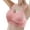 Pink, variant on ,Women's Wireless Supportive Bras Padded Push up Lightweight Bra Gathering Everyday T Shirts Bralettes Khaki 40