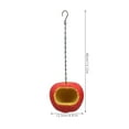 thumbnail image 2 of BRIGHTFUFU Mangeoire pour Oiseaux Arbre Résine Rouge Anti-Écureuil 1Ensemble pour Usage Extérieur, 2 of 8
