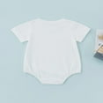 thumbnail image 4 of Barboteuse Bébé Jour de l'Indépendance Rayée Étoile USA Imprimé Manches Courtes Triangle, 4 of 8