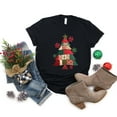 thumbnail image 3 of Christmas Tree Patchwork Print - Women's Short Sleeve Graphic T-Shirt, 3 of 9