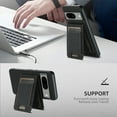 thumbnail image 4 of Dteck 2 in 1 Detachable Wallet Case for Google Pixel 9 Pro XL,Magnetic Leather Case with Removable Card Holder Wallet Compatible with MagSafe Shockproof Kickstand Back Cover,Black, 4 of 6