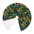 thumbnail image 3 of Salouo Jungle Leopard Yellow Christmas Tree Skirt 48" Farmhouse Christmas Decorations Snowman Xmas Tree Skirt Tree Mat for Holiday Party Decor, 3 of 8