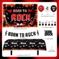 thumbnail image 7 of Rock and Roll Birthday Decorations, Born to Rock Theme Birthday Party Supplies Balloons Backdrop Tablecover Banner Cake Cupcake Toppers for Women Men Girls Boys, 7 of 7