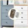 thumbnail image 4 of 4 Pieces Set Drawer Pulls Handle Square Wardrobe Cabinet Knobs with Stainless Steel Screws Furniture Kitchen Decor, 4 of 5