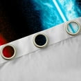 thumbnail image 4 of Feelyou Lightning Black Out Curtains, Red Blue Watercolor Curtains Pack of 2 (42x63 Each), 4 of 6