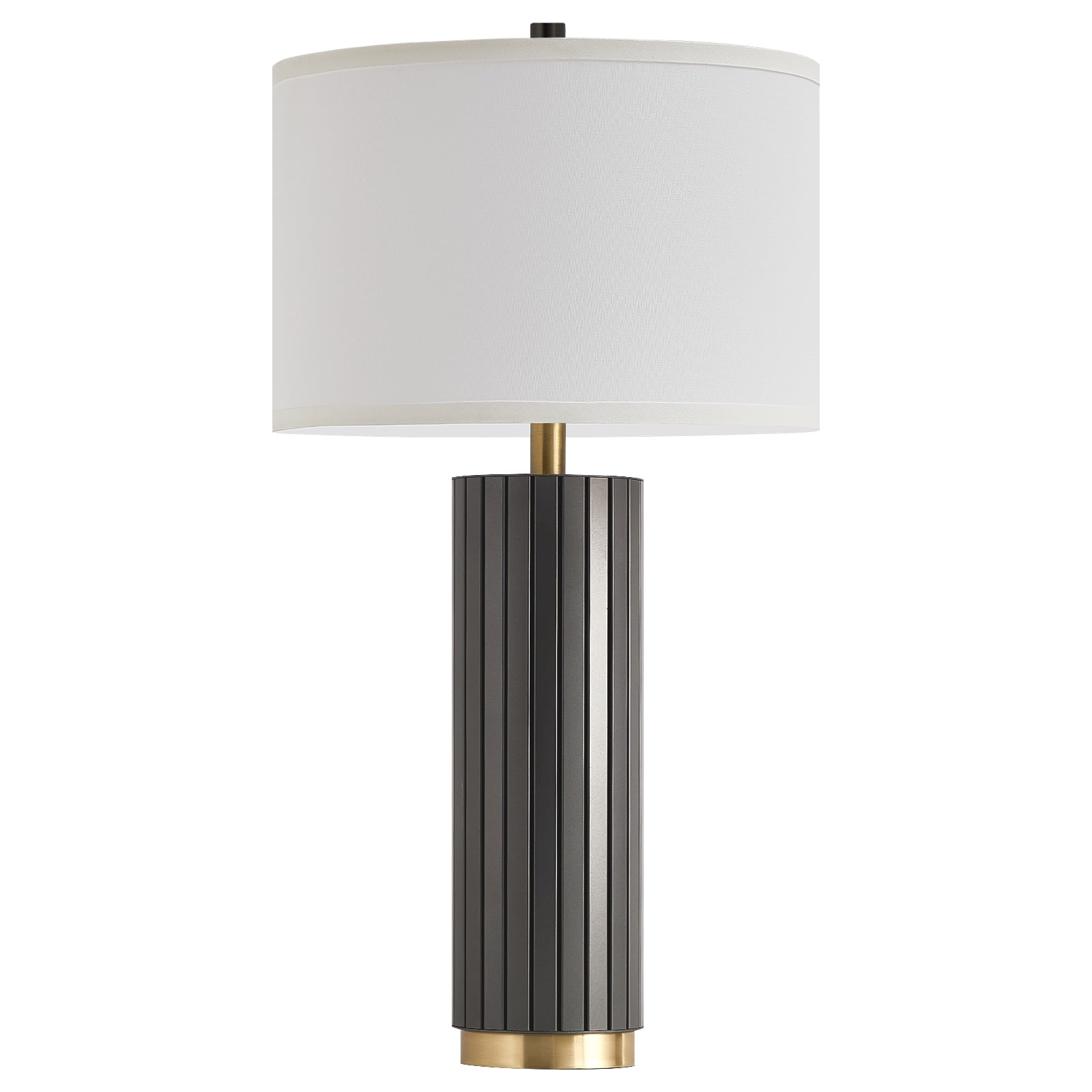 NATYSWAN 28-Inch Industrial Metal Table Lamp with Rotary Switch, Vintage Style for Desk, Living Room, and Bedroom（Bulb Not Included）