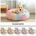 thumbnail image 6 of Calming Dog & Cat Bed for Small Dogs, Anti-Anxiety Donut Cuddler Cozy Soft Round Bed with Anti-Slip Bottom, Fluffy Faux Fur Plush Cushion Beds for Small Medium Dogs, 23"/Smoke Gray, 6 of 8