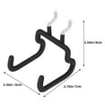 thumbnail image 2 of Zehuanyu 4 Pcs Garage Hooks Padded Peg Board Hook Office 9.00X7.00X6.00CM Black, 2 of 8