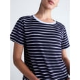 thumbnail image 4 of Free Assembly Women's and Women's Plus Cotton Cropped Boxy Tee with Short Sleeves, Sizes XS-4X, 4 of 4