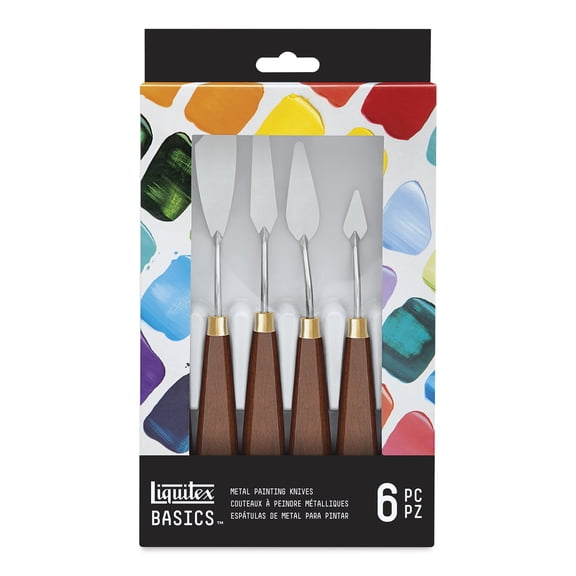 Liquitex Basics Metal Painting Knives - Set of 6
