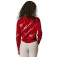 thumbnail image 2 of Women's Crimson Oklahoma Sooners Love Note Embroidered Pullover Sweater, 2 of 4