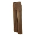 thumbnail image 5 of Myshe Wonens Jeans Women's Wide Leg Jeans High Waisted Stretchy Straight Leg Jeans Trendy Seamed Front Loose Denim Pants,Brown,L, 5 of 7