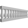thumbnail image 3 of Ekena Millwork 32"H x 9'L Fiberthane Arcadian Unassembled Balustrade Railing Kit, Style N (7 3/8" On-Center Spacing to Pass 4" Sphere Code), 3 of 6