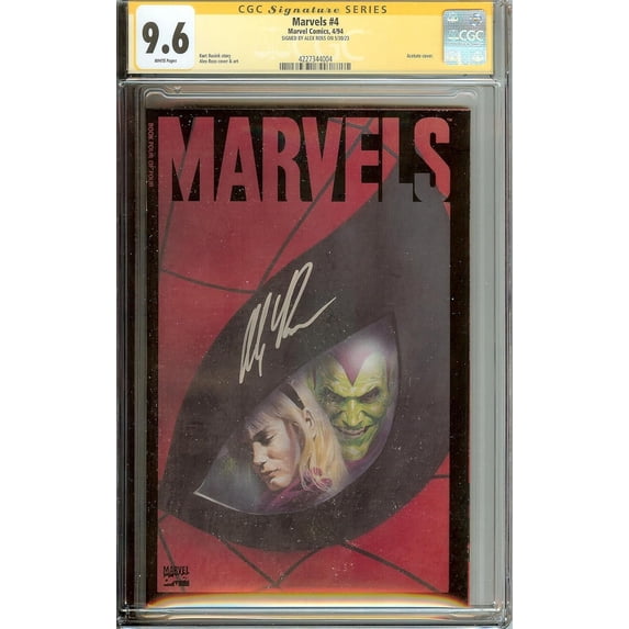 Marvels #4 Spider-Man CGC 9.6 Signed by Alex Ross