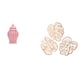 thumbnail image 1 of Jarrón de cerámica con diseño de hojas de palma para decoración de pared, arreglo floral, tapa creativa, diseño hueco, cerámica y madera, apto para pa, 1 of 8