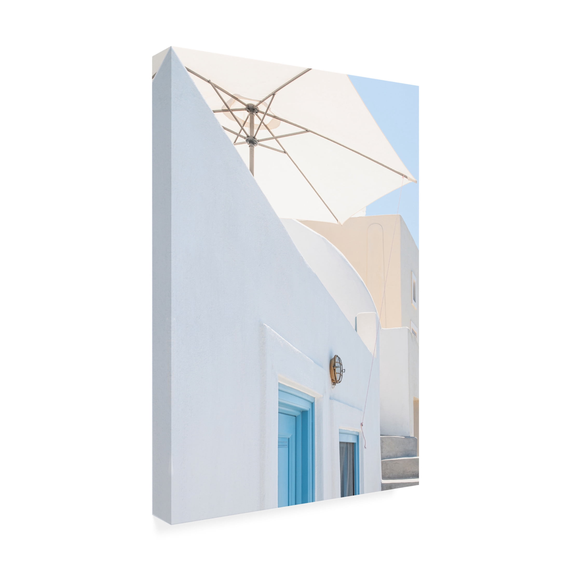 Trademark Fine Art Linda Wride Sunshade And Blue Doors Canvas Wall Art