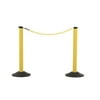 ChainBoss Yellow Stanchion with 10' of Yellow Plastic Chain- Weighted Base