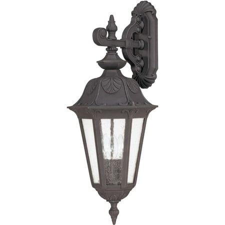 Nuvo 60/2032 Cortland Outdoor Lighting Lamps 11in Satin Iron Ore Seeded Mist