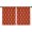 Red and Orange, variant on Blackout Kids Curtains,Red and Orange Argyle Pattern Childrens Insulated Curtains Set Of 2,Bedroom Essentials,Toddler Room Decor 42"x54"
