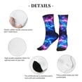 thumbnail image 5 of Athletic Socks Galaxy Sport Running Calf Socks Crew Socks for Men Women, 5 of 7