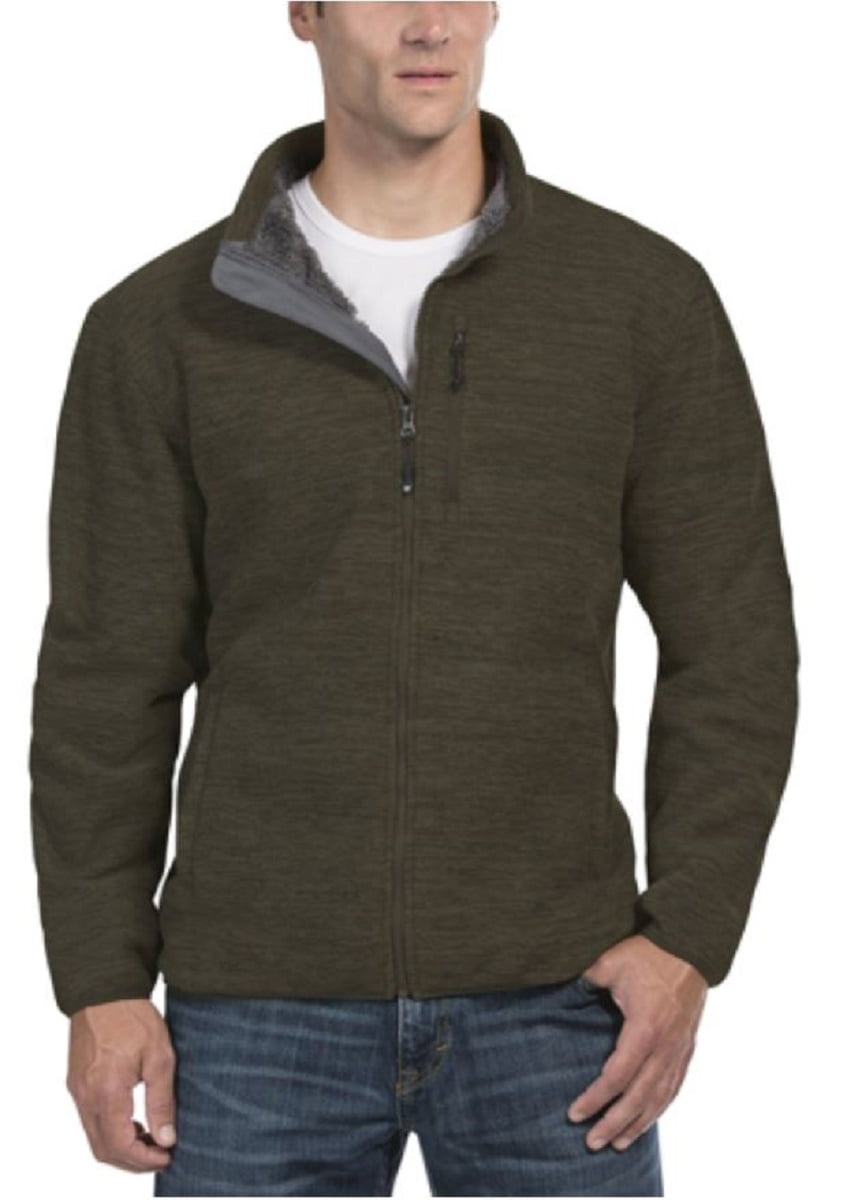 sherpa lined mens pullover