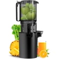 thumbnail image 1 of Cold Press Juicer, 350W Slow Masticating Juicer with 5.3" Wide Feed Chute, Supports Whole Fruits and Vegetables, Reverse Function, Easy to Clean with Brush, Black, 1 of 7