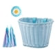 thumbnail image 4 of Cesta de bicicleta para niños, cesta tejida a mano, decoración de bicicleta desmontable con 2 correas Azul, 4 of 9