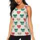 thumbnail image 1 of Balery Retro bows Camiseta sin mangas estampada ligera para mujer, tops de entrenamiento sin mangas, camisetas de yoga transpirables de secado rápido.-X-Large, 1 of 7